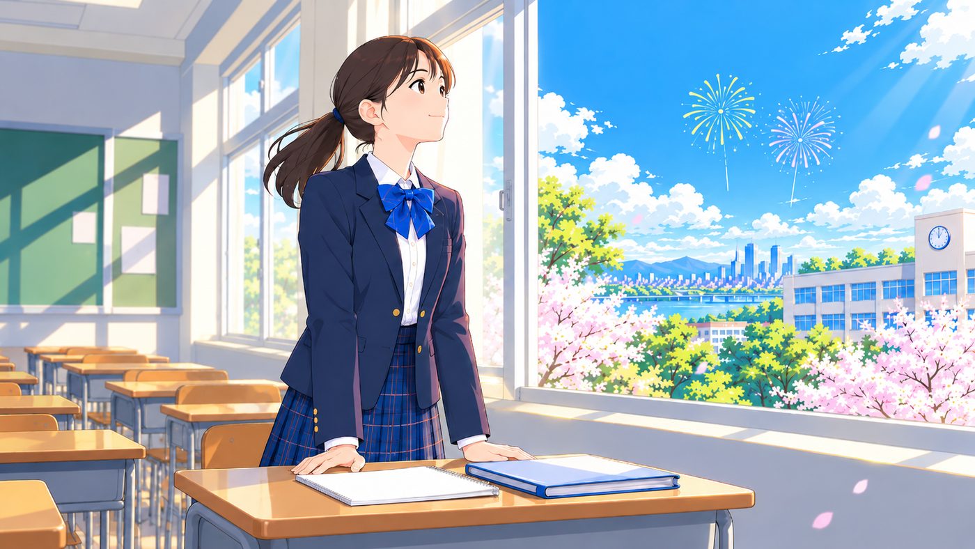 教室で、決める
